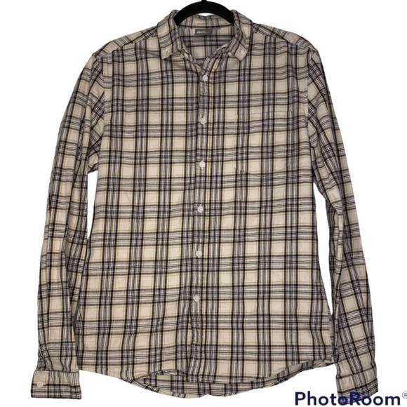 ASOS PLAID FLANNEL BUTTON DOWN LONG SLEEVE SHIRT SIZE MEDIUM - Picture 1 of 7